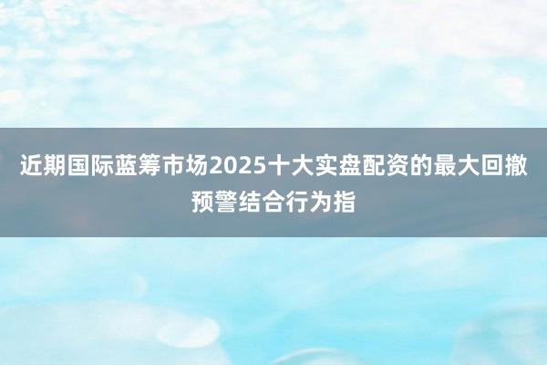近期国际蓝筹市场2025十大实盘配资的最大回撤预警结合行为指