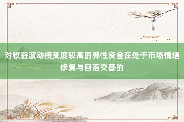 对收益波动接受度较高的弹性资金在处于市场情绪修复与回落交替的