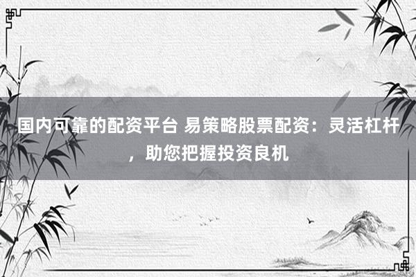 国内可靠的配资平台 易策略股票配资：灵活杠杆，助您把握投资良机