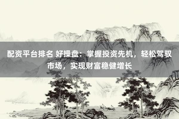 配资平台排名 好操盘：掌握投资先机，轻松驾驭市场，实现财富稳健增长